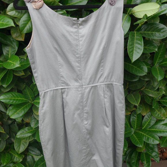 Anthropo baraschi in the wings gray sheath dress 2 - Picture 3 of 4